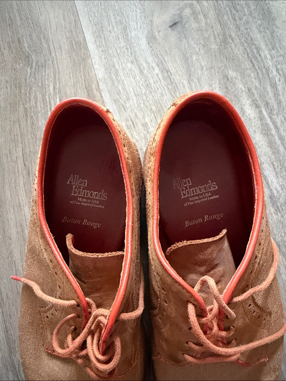 Allen Edmonds Baton Rouge suede shoes 7.5 EEE wide - Picture 3 of 9